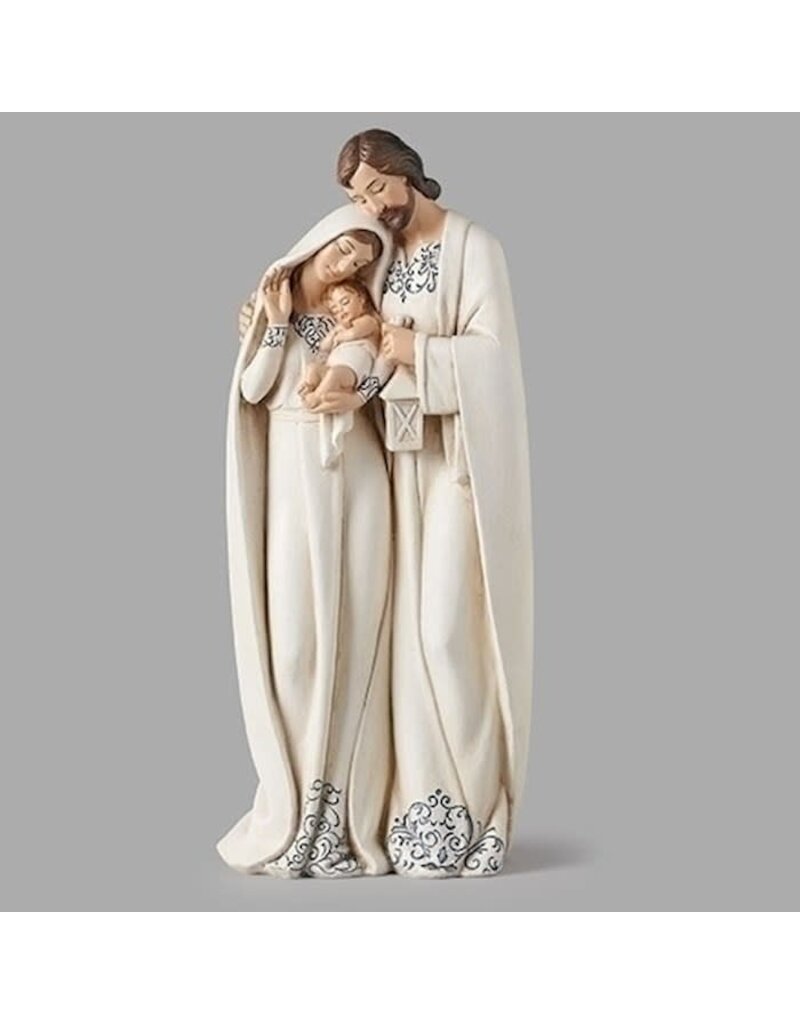 Roman, Inc Figurine-Holy Family w/White Robe/Blue Trim (10")