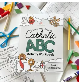 The Little Rose Shop Catholic ABC Preschool Kindergarten Activity Workbook