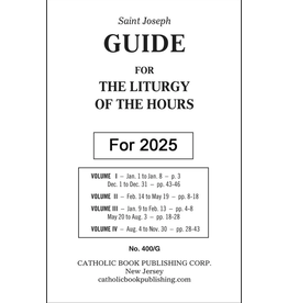 Catholic Book Publishing Corp Saint Joseph Guide For Christian Prayer: The Liturgy Of The Hours (2025) 400/G for 4 volume