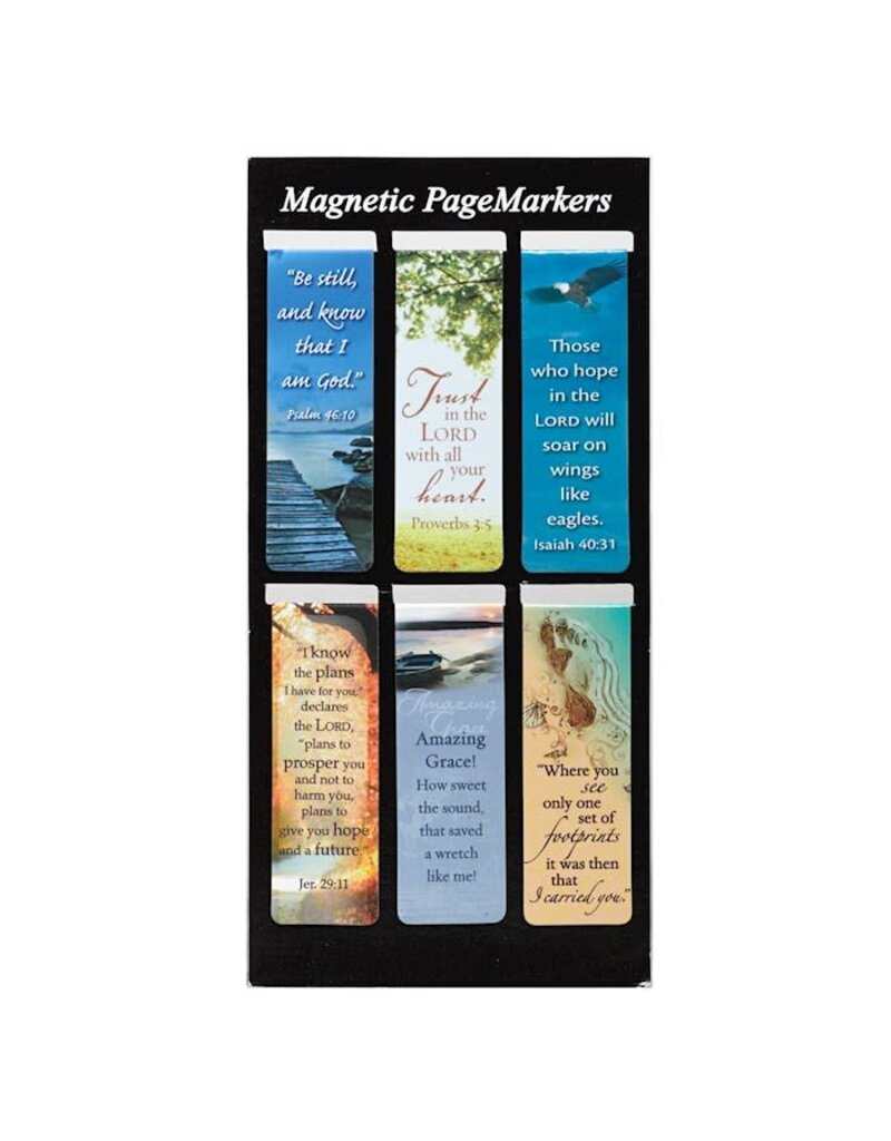 Christian Art Gifts Bookmark-Pagemarker-Magnetic-Be Still (Set Of 6)