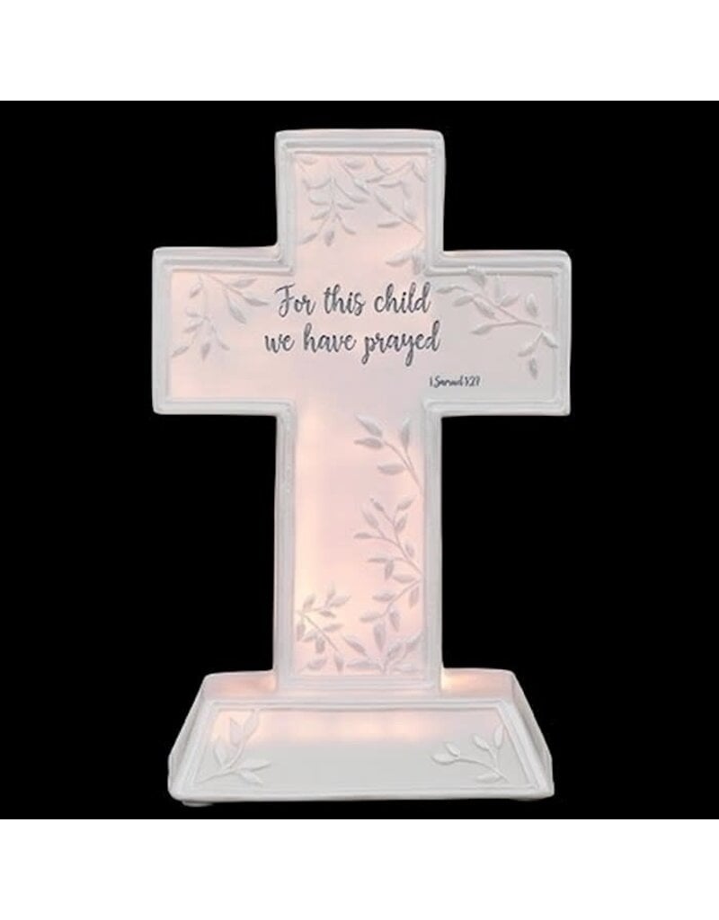 Roman, Inc Night Light-For This Child I Have Prayed Cross