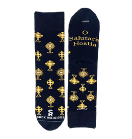Sock Religious Sock Religious Black Monstrance XL Socks
