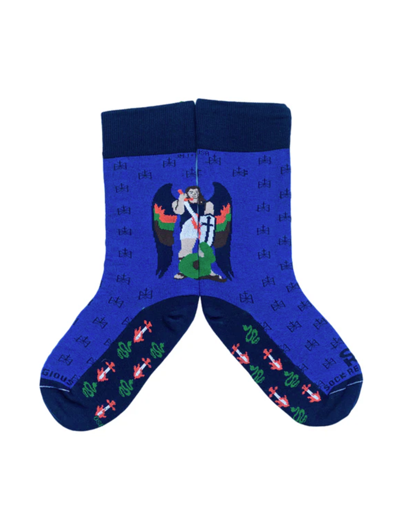 Sock Religious Sock Religious St. Michael the Archangel Adult Socks 2.0