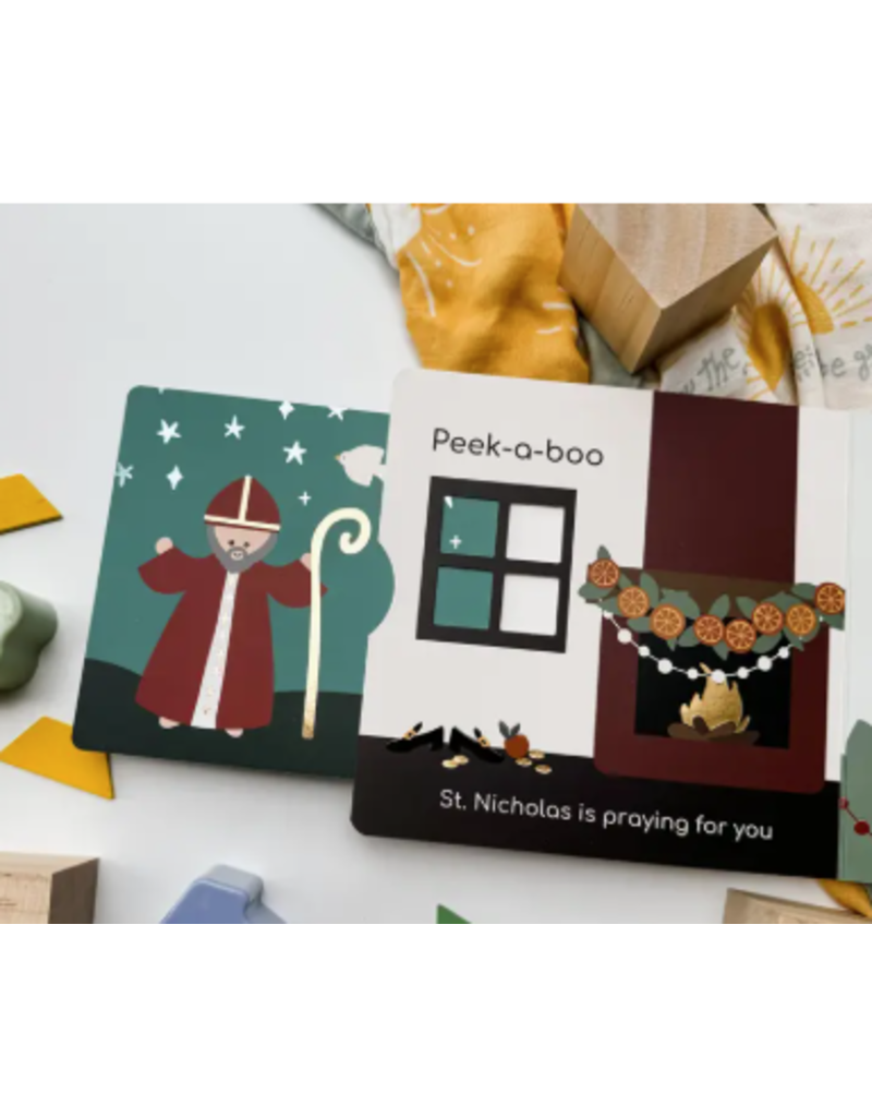 The Little Rose Shop Peek-A-Boo Saints Catholic Board Book
