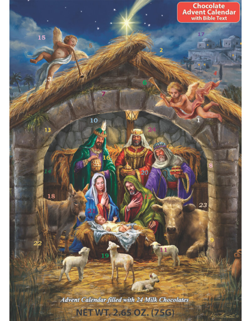 Vermont Christmas Company In the Manger Chocolate Advent Calendar