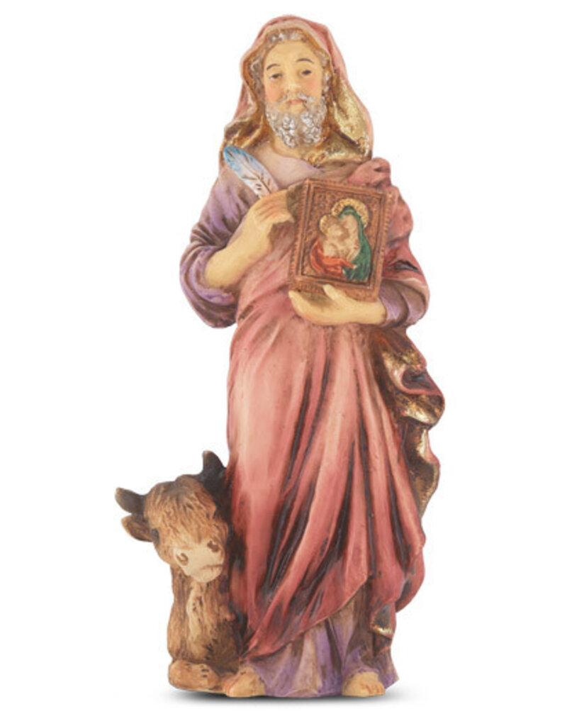 WJ Hirten 4" Statue with Prayer Card St. Luke