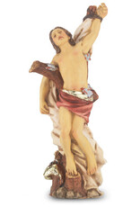 WJ Hirten 4" Statue with Prayer Card St. Sebastian
