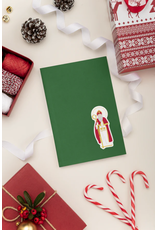 Sock Religious St. Nicholas Sticker
