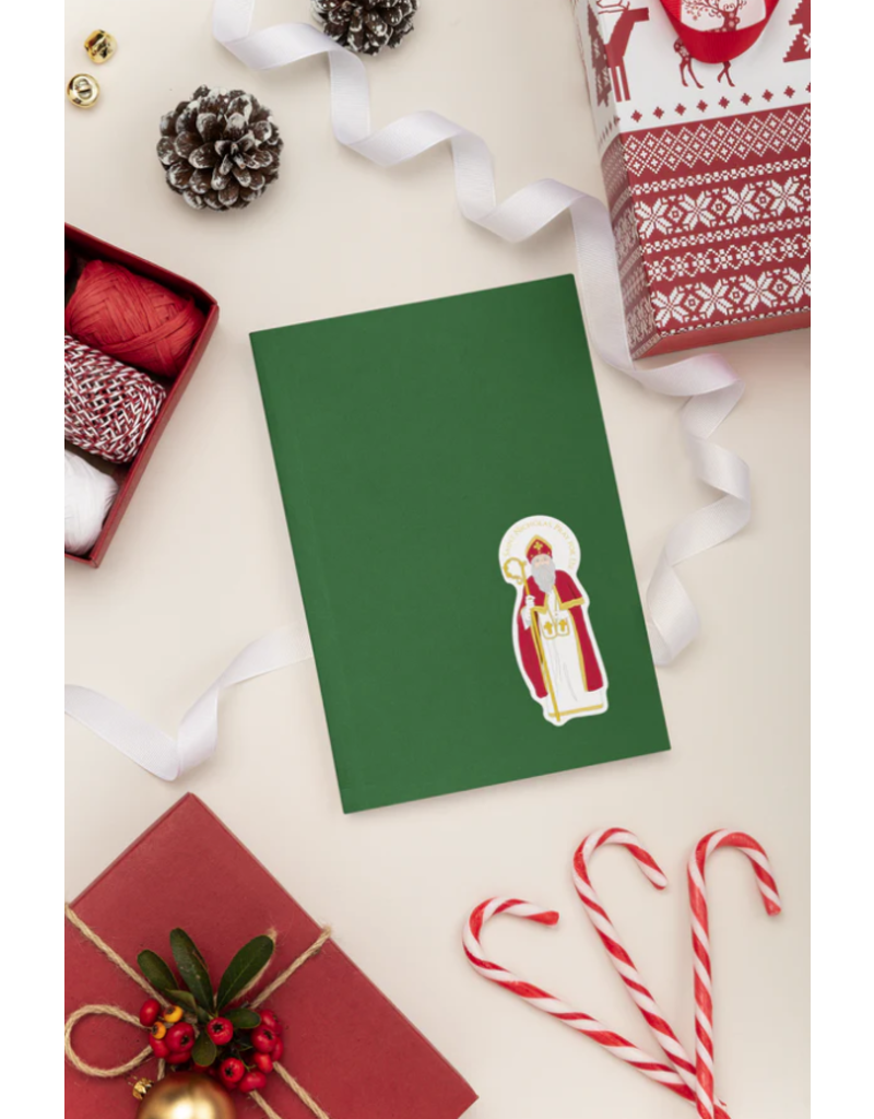 Sock Religious St. Nicholas Sticker