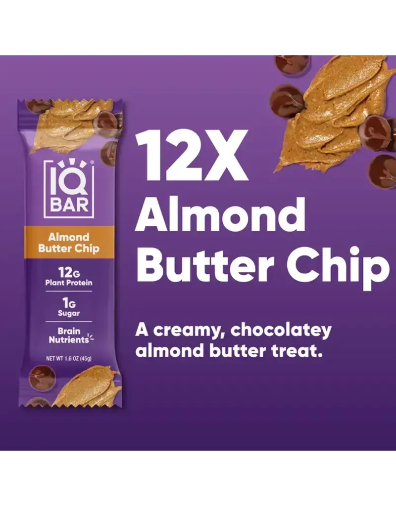 IQBAR Almond Butter Chip Keto Protein Bar