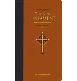Catholic Book Publishing Corp NCB St. Joseph Edition Pocket Size New Testament-Brown Dura-Lux Imitation Leather