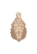 HMH Religious Gold Over Sterling Silver Fancy Baroque Miraculous Medal