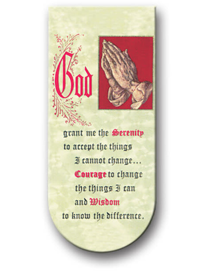 WJ Hirten Magnetic Bookmark Serenity Prayer