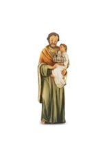 WJ Hirten 4" Statue with Prayer Card St. Joseph Foster Father of Jesus