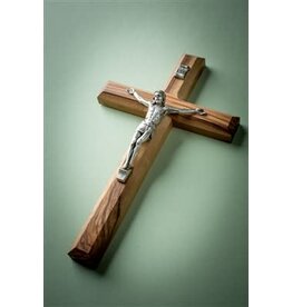 EarthWood Olive Wood Carved Crucifix (4.75")