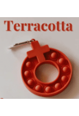 Gather and Pray Decade Keychain Pop-it, Terracotta