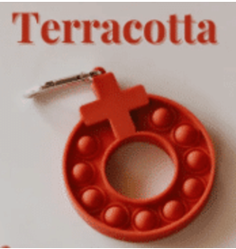 Gather and Pray Decade Keychain Pop-it, Terracotta