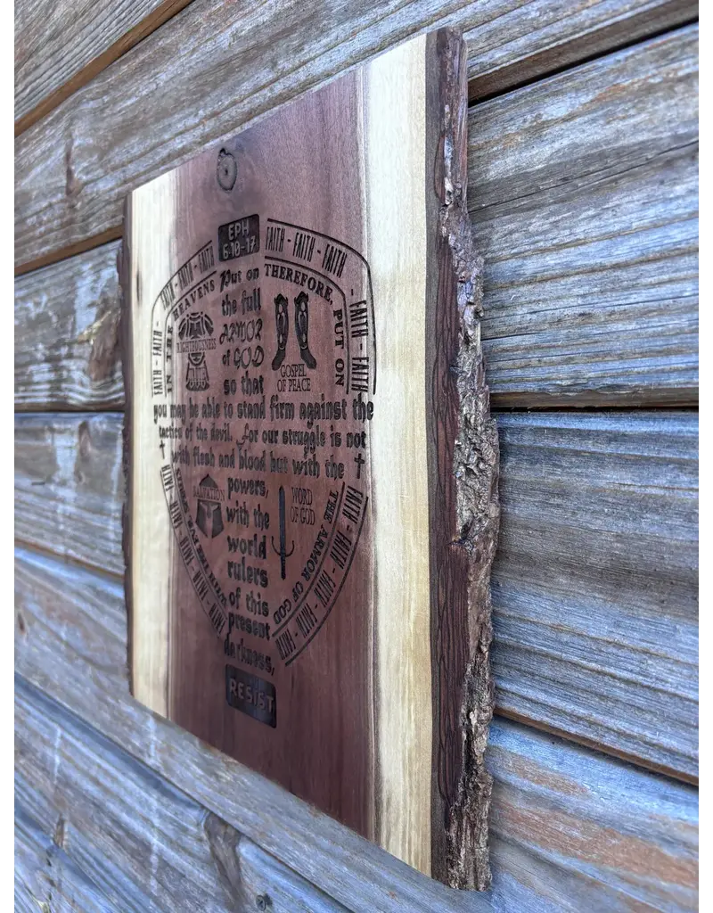 That Catholic Family: Put on the Armor of God Medium Engraved Board