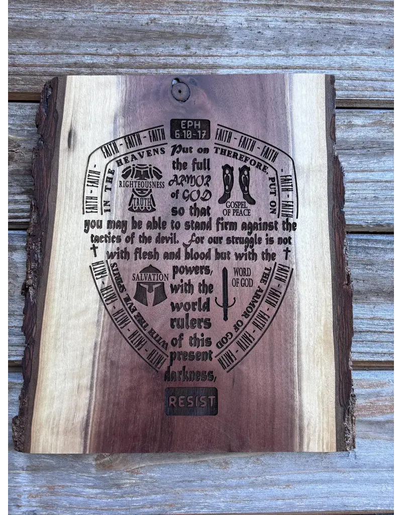 That Catholic Family: Put on the Armor of God Medium Engraved Board