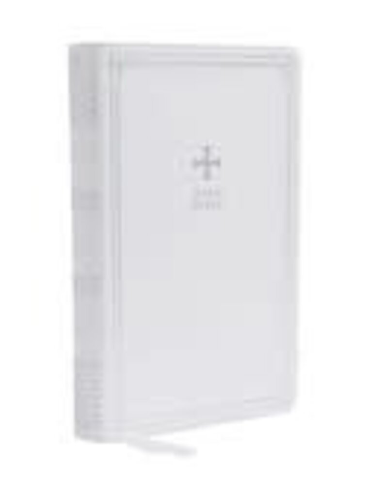 Catholic Bible Press NRSV Catholic Gift Bible (Comfort Print) - White Leathersoft