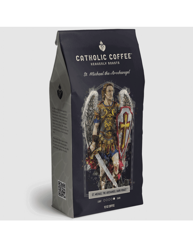 Catholic Coffee St. Michael Whole Bean Dark Roast | Catholic Coffee
