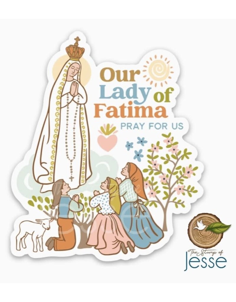 The Stump of Jesse Our Lady of Fatima Sticker