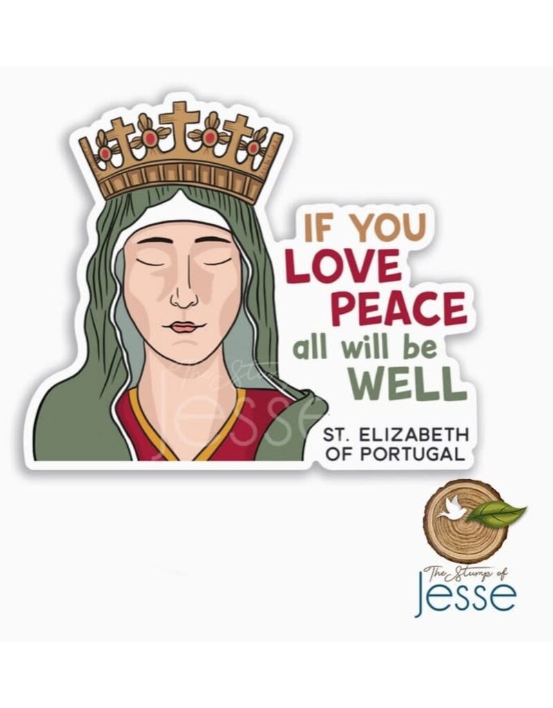 The Stump of Jesse St. Elizabeth of Portugal Waterproof Sticker