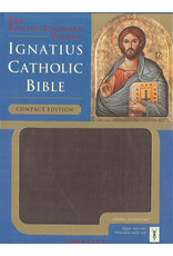 Ignatius Press Ignatius Compact Bible with Zipper in Burgundy Leather (Ignatius RSV)