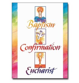 Altar + Home Baptism, Confirmation, Eucharist - OCIA Congratulations Card