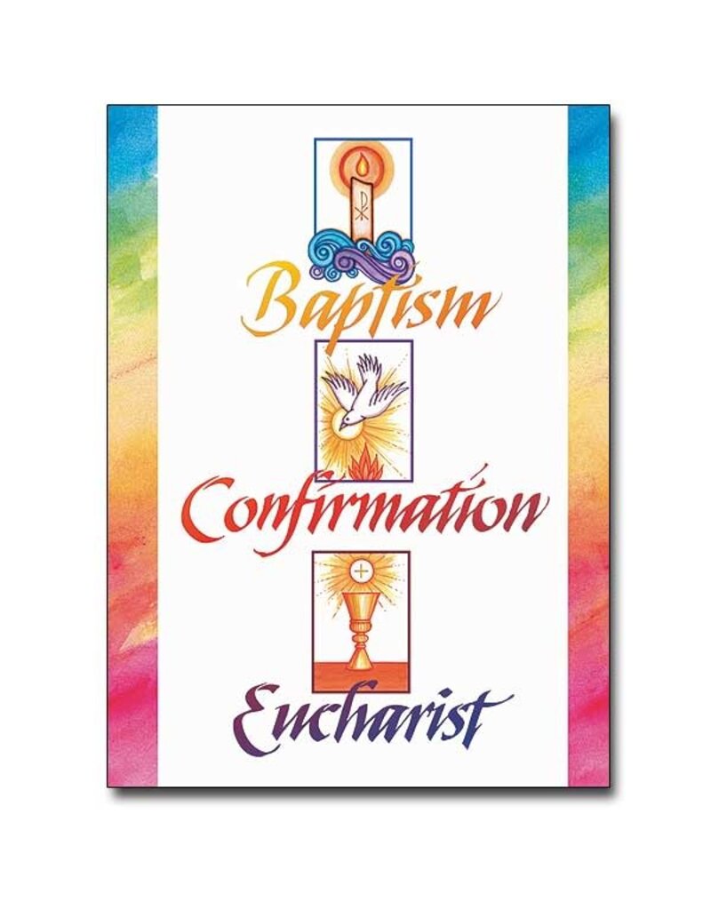Altar + Home Baptism, Confirmation, Eucharist - OCIA Congratulations Card