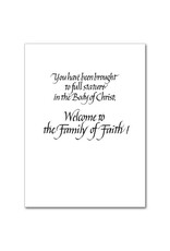 The Printery House Baptism, Confirmation, Eucharist - OCIA Congratulations Card