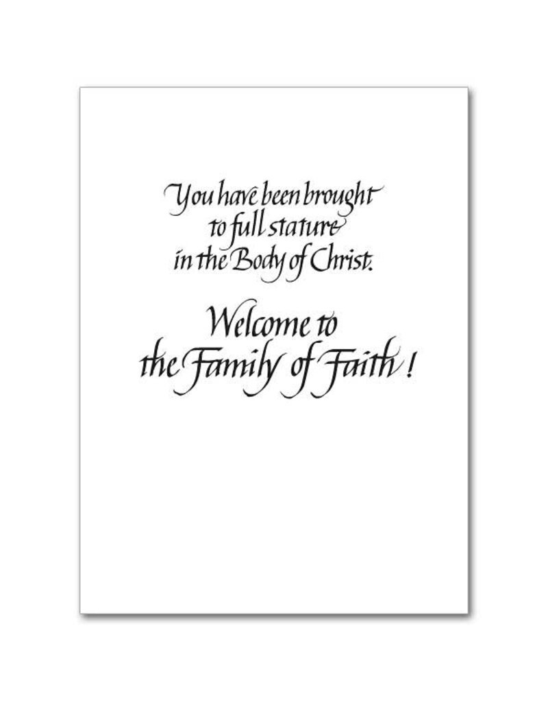 The Printery House Baptism, Confirmation, Eucharist - OCIA Congratulations Card