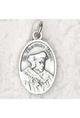 Lumen Mundi 1" St. Thomas More Oxidized Oval Medal
