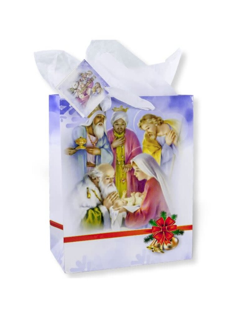 WJ Hirten Gift Bag w/Tissue - Medium - Nativity w/Kings