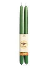 Big Dipper Wax Works 100% Pure Beeswax Tapers- Moss (2 Pack)