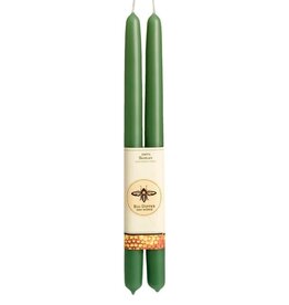 Big Dipper Wax Works 100% Pure Beeswax Tapers- Moss (2 Pack)