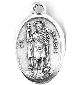 St. Expedit Oxidized medal