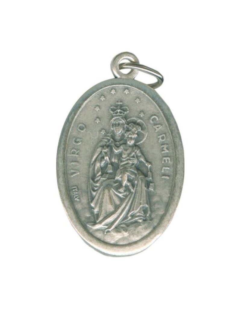 Our Lady of Mount Carmel Oxidized Medal