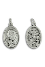 St. John Paul II and Our Lady of Czestochowa oxidized medal