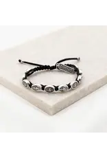 My Saint My Hero Miraculous Mary Blessing Bracelet Silver/Black