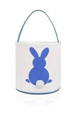 Fun Little Toys Easter Bunny Basket Bags for Kids Canvas Egg Basket  BLUE
