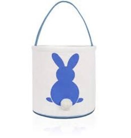 Fun Little Toys Easter Bunny Basket Bags for Kids Canvas Egg Basket  BLUE