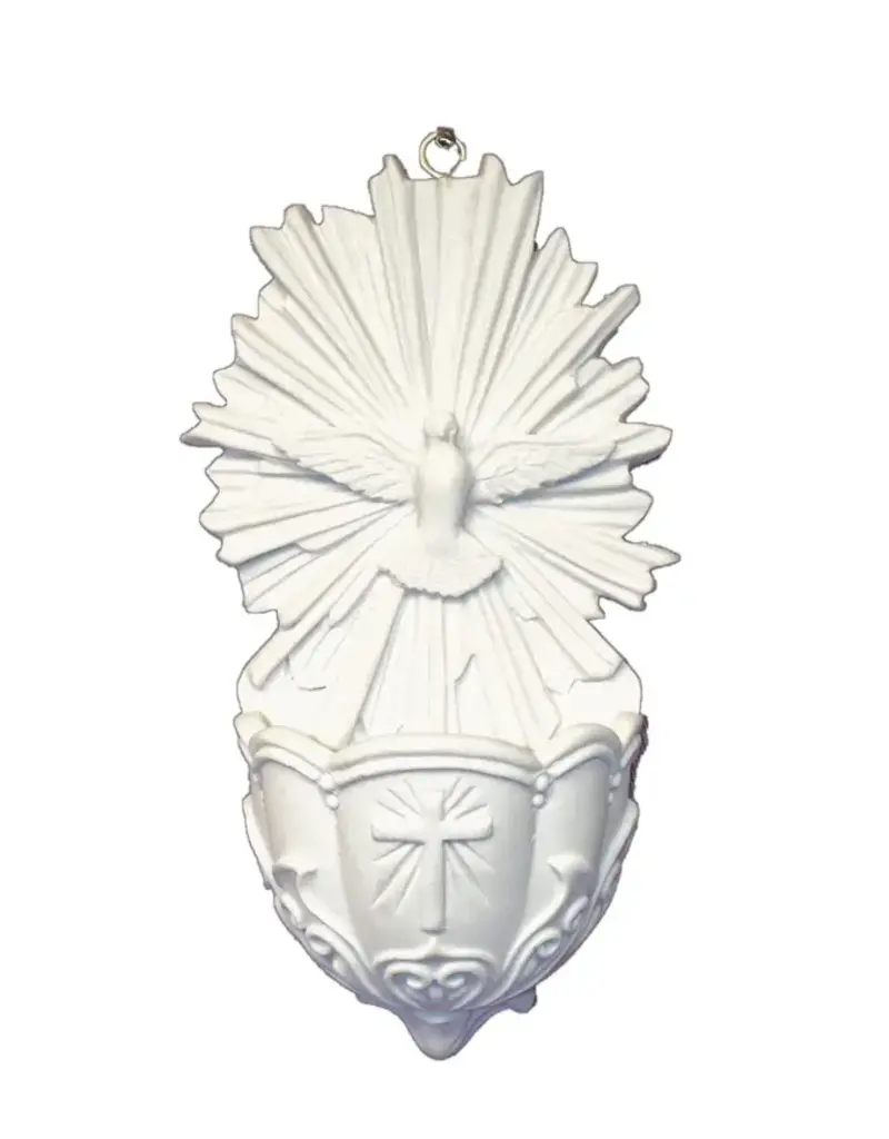 Goldscheider of Vienna Holy Spirit Font in White 5"