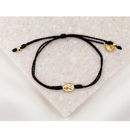 My Saint My Hero Trust Divine Mercy Bracelet Black/Gold