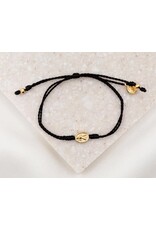 My Saint My Hero Trust Divine Mercy Bracelet Black/Gold