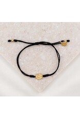 My Saint My Hero Say Yes Miraculous Mary - Black/Gold Bracelet