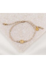 My Saint My Hero Say Yes Miraculous Mary - Metallic Gold/Gold Bracelet