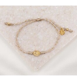 My Saint My Hero Say Yes Miraculous Mary - Metallic Gold/Gold Bracelet