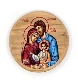 Logos Trading Post Holy Family Byzantine Round Icon Ornament