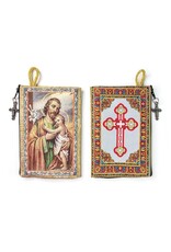Logos Trading Post St. Joseph & Cross Woven Tapestry Rosary Pouch